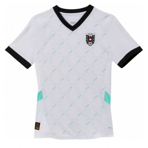 Stroje piłkarskie Austria Koszulka Wyjazdowej dla damskie ME 2024 Krótki Rękaw